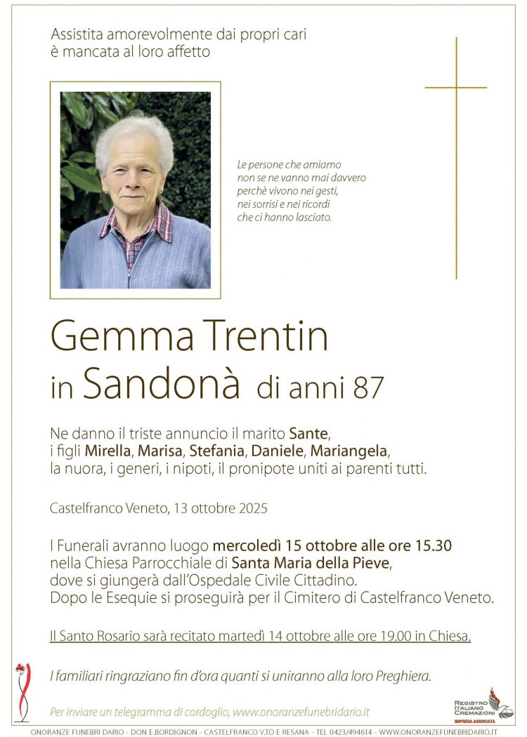 Gemma Trentin in Sandonà
