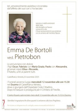 Emma De Bortoli ved. Pietrobon
