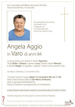 Angela Aggio in Varo