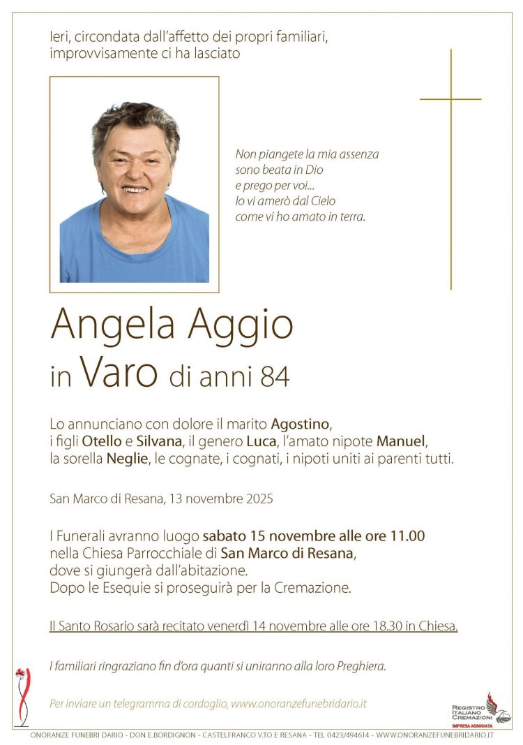 Angela Aggio in Varo