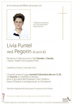 Livia Puntel ved. Pegorin