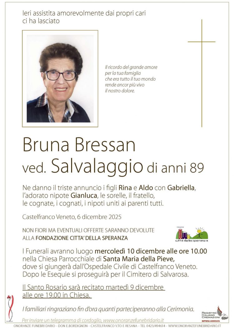 Bruna Bressan ved. Salvalaggio
