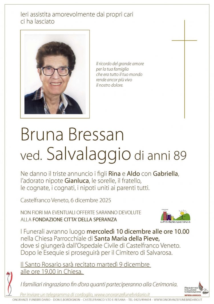 Bruna Bressan ved. Salvalaggio