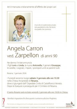 Angela Carron ved. Zarpellon