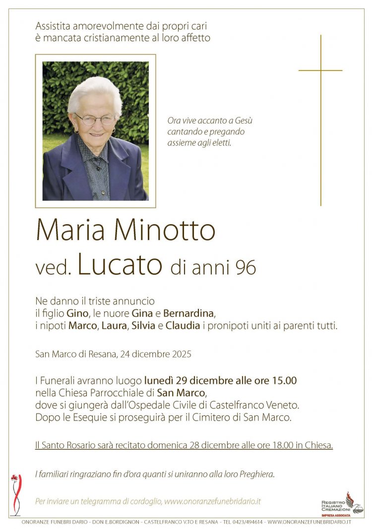 Maria Minotto ved. Lucato