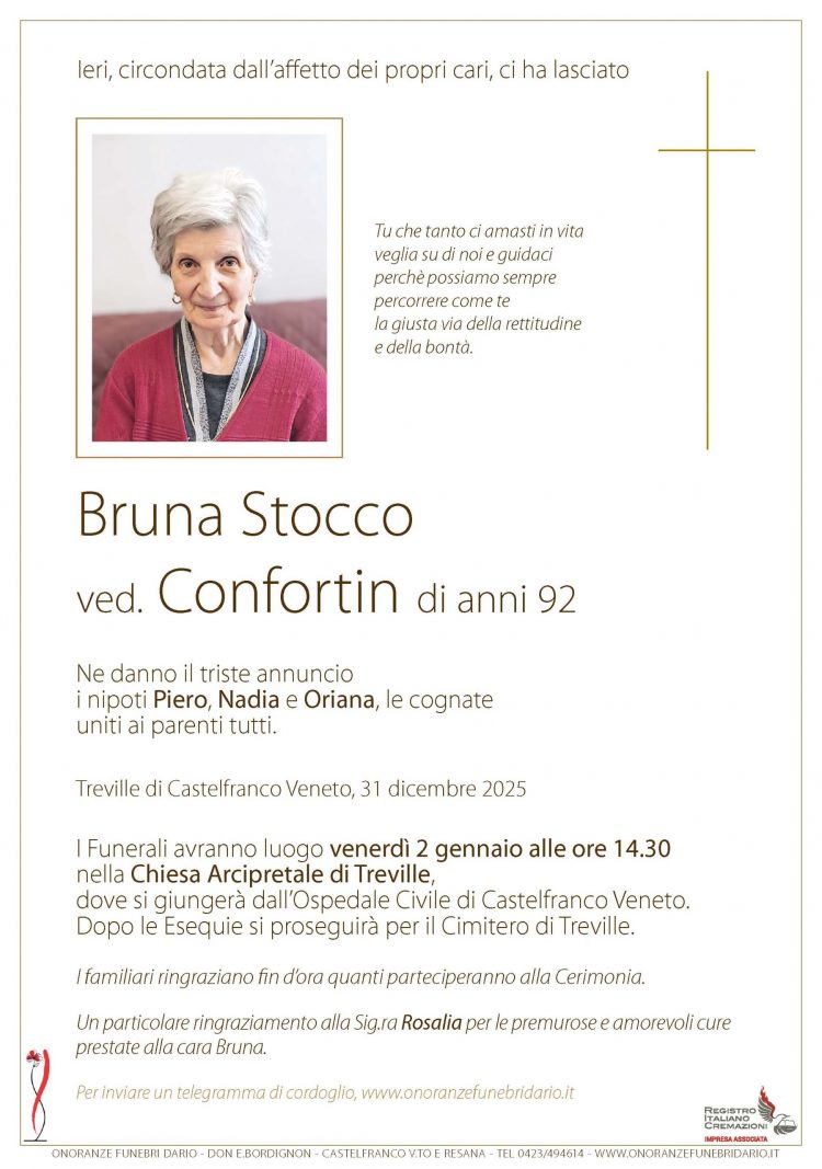 Bruna Stocco ved. Confortin
