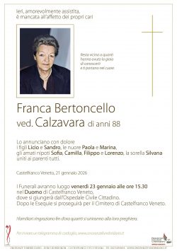Franca Bertoncello ved. Calzavara