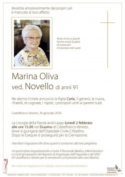 Marina Oliva ved. Novello