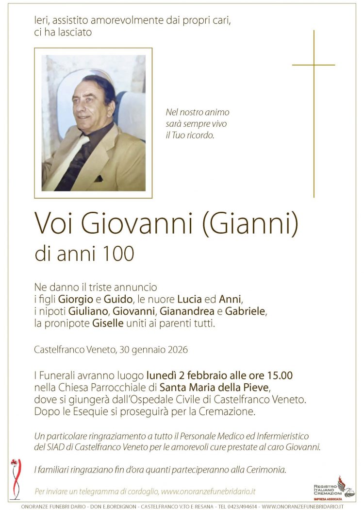 Voi Giovanni (Gianni)