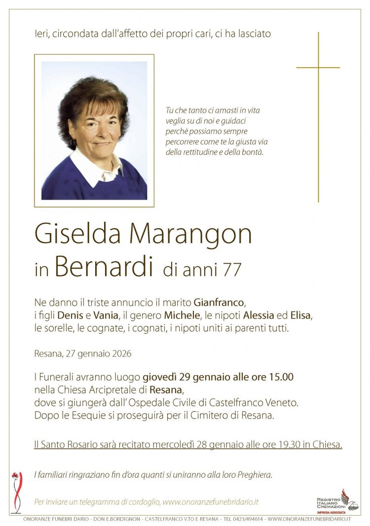 Giselda Marangon in Bernardi