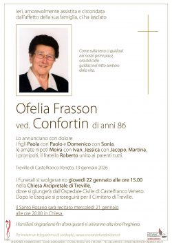 Ofelia Frasson ved. Confortin