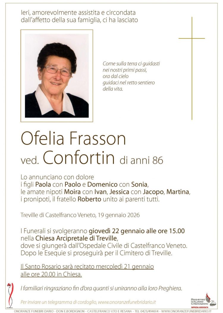 Ofelia Frasson ved. Confortin