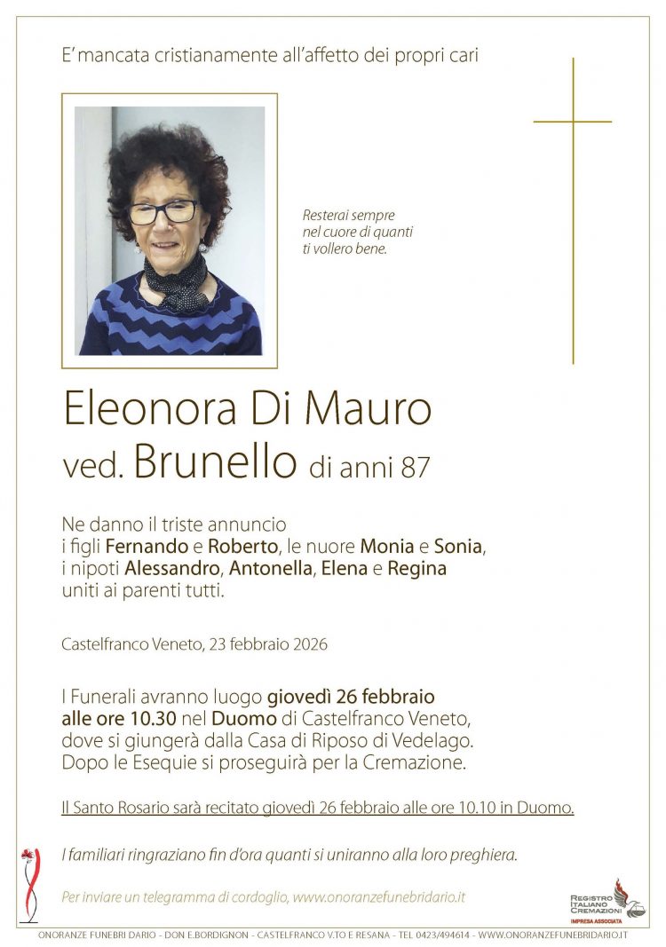 Eleonora Di Mauro ved. Brunello
