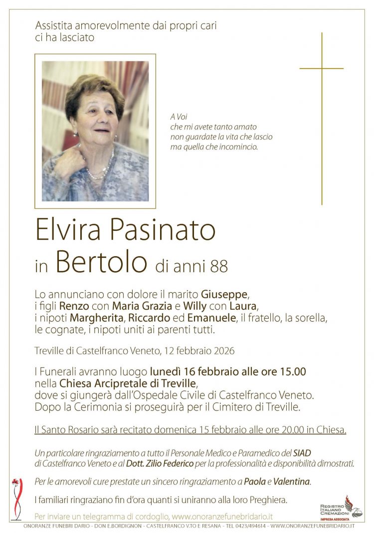 Elvira Pasinato in Bertolo