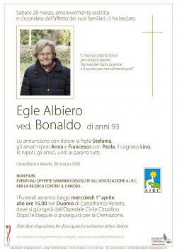 Egle Albiero ved. Bonaldo