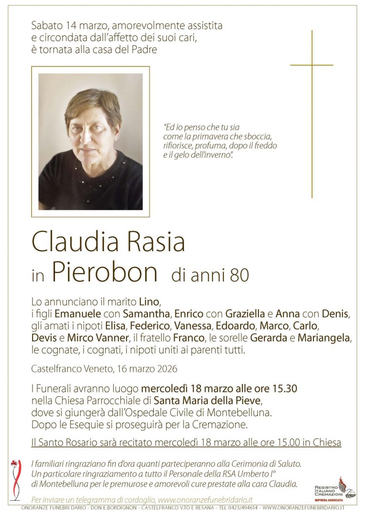 Claudia Rasia in Pierobon