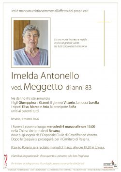 Imelda Antonello ved. Meggetto