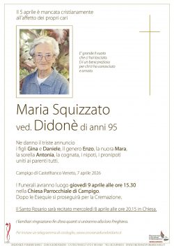 Maria Squizzato ved. Didonè