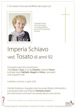 Imperia Schiavo ved. Tosato