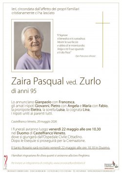 Zaira Pasqual ved. Zurlo