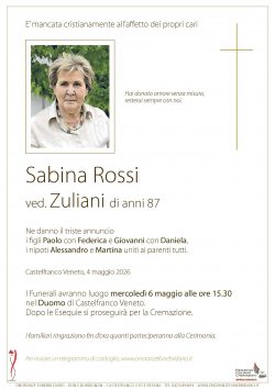 Sabina Rossi ved. Zuliani