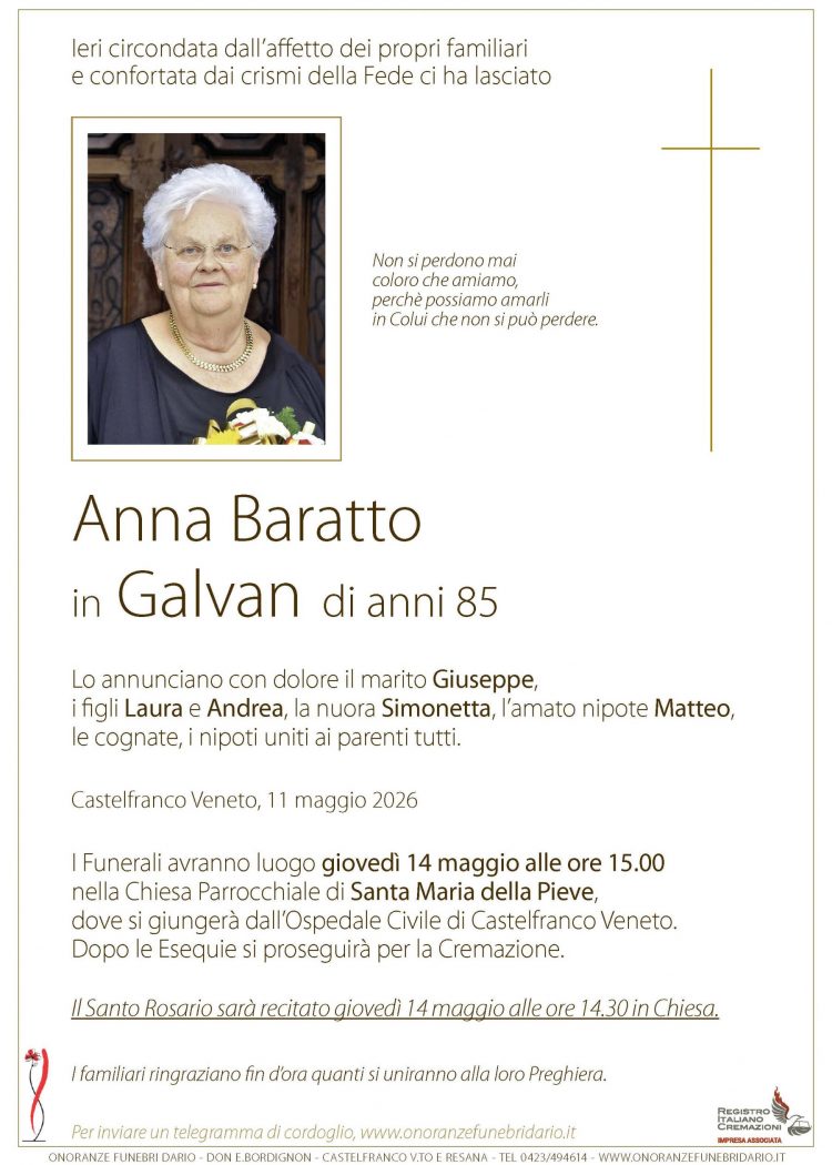 Anna Baratto in Galvan