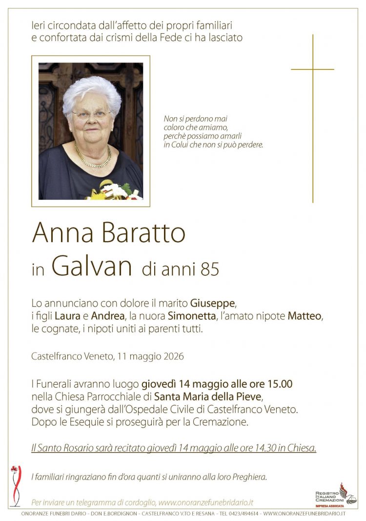 Anna Baratto in Galvan