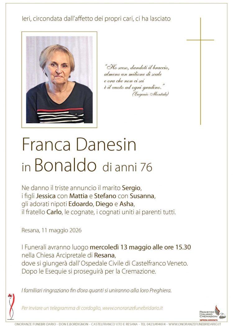 Franca Danesin in Bonaldo