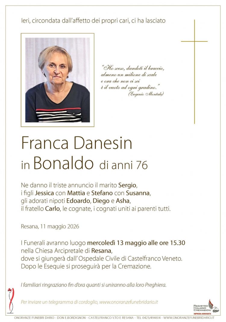 Franca Danesin in Bonaldo