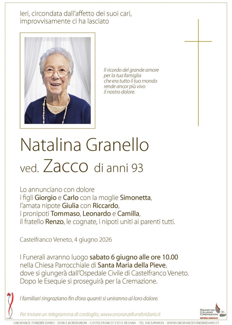 Natalina Granello ved. Zacco