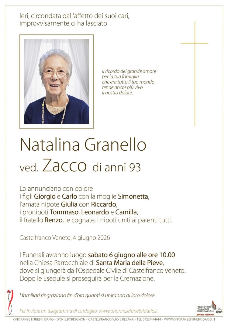 Natalina Granello ved. Zacco