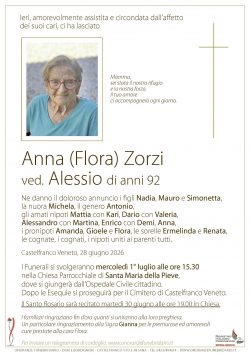 Anna Flora Zorzi ved. Alessio