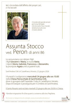 Assunta Stocco ved. Peron