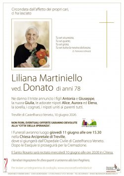 Liliana Martiniello ved. Donato