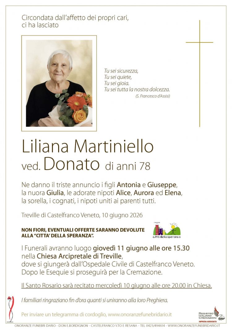 Liliana Martiniello ved. Donato