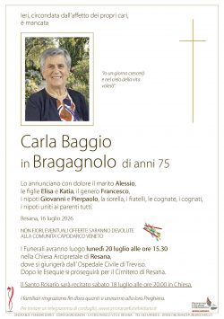 Carla Baggio in Bragagnolo