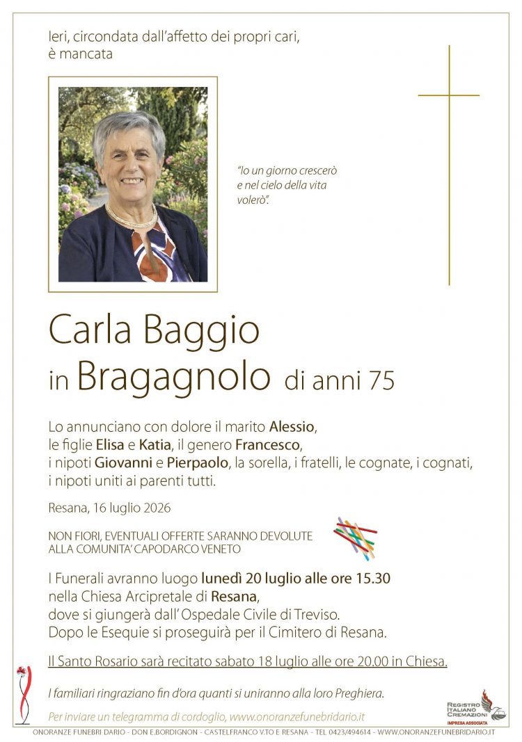 Carla Baggio in Bragagnolo