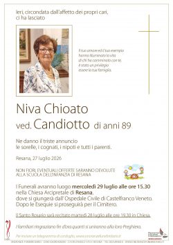 Niva Chioato ved. Candiotto