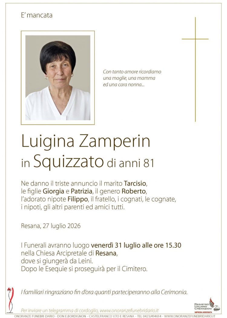 Luigina Zamperin in Squizzato