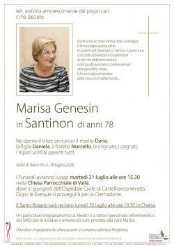 Marisa Genesin in Santinon