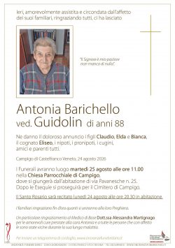 Antonia Barichello ved. Guidolin