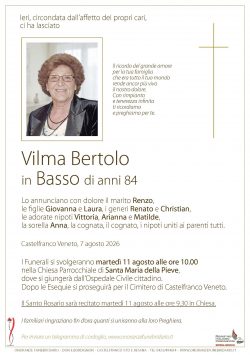 Vilma Bertolo in Basso