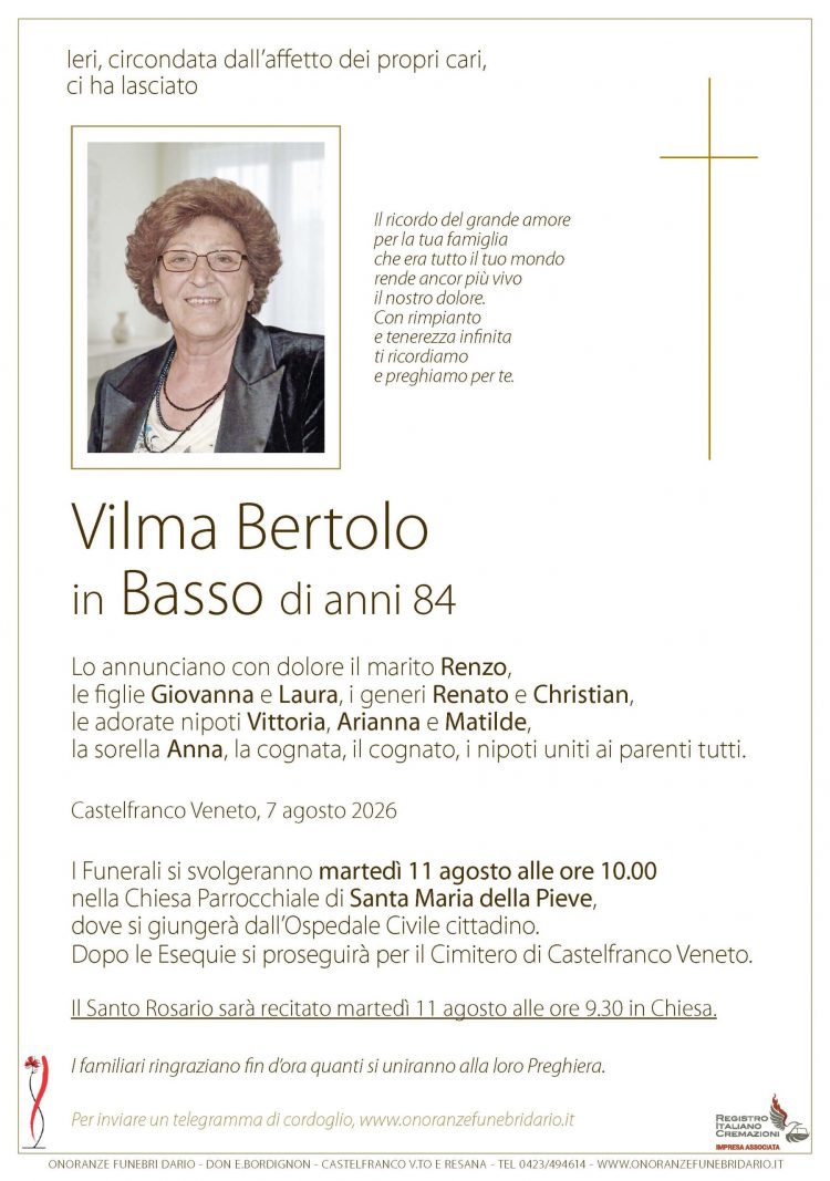Vilma Bertolo in Basso