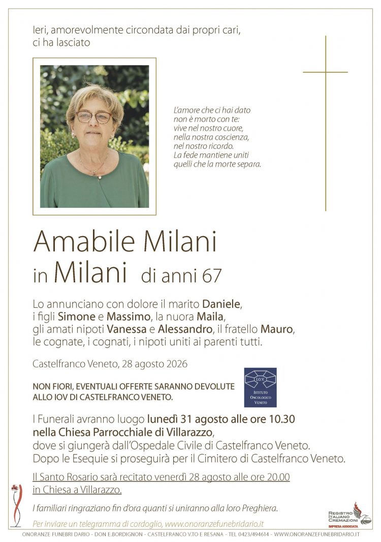 Amabile Milani in Milani