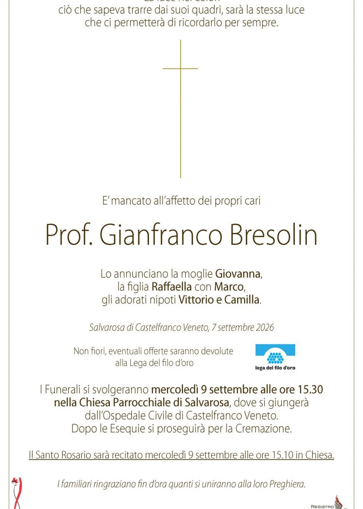 Prof. Gianfranco Bresolin