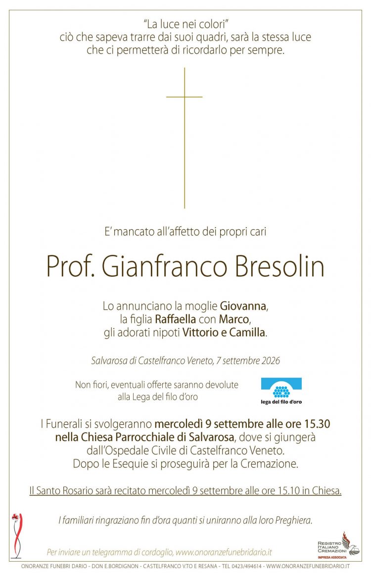 Prof. Gianfranco Bresolin