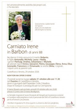 Carniato Irene in Barbon