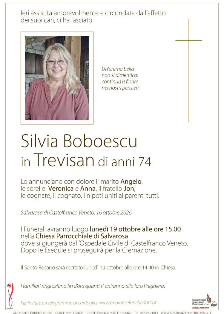 Silvia Boboescu in Trevisan